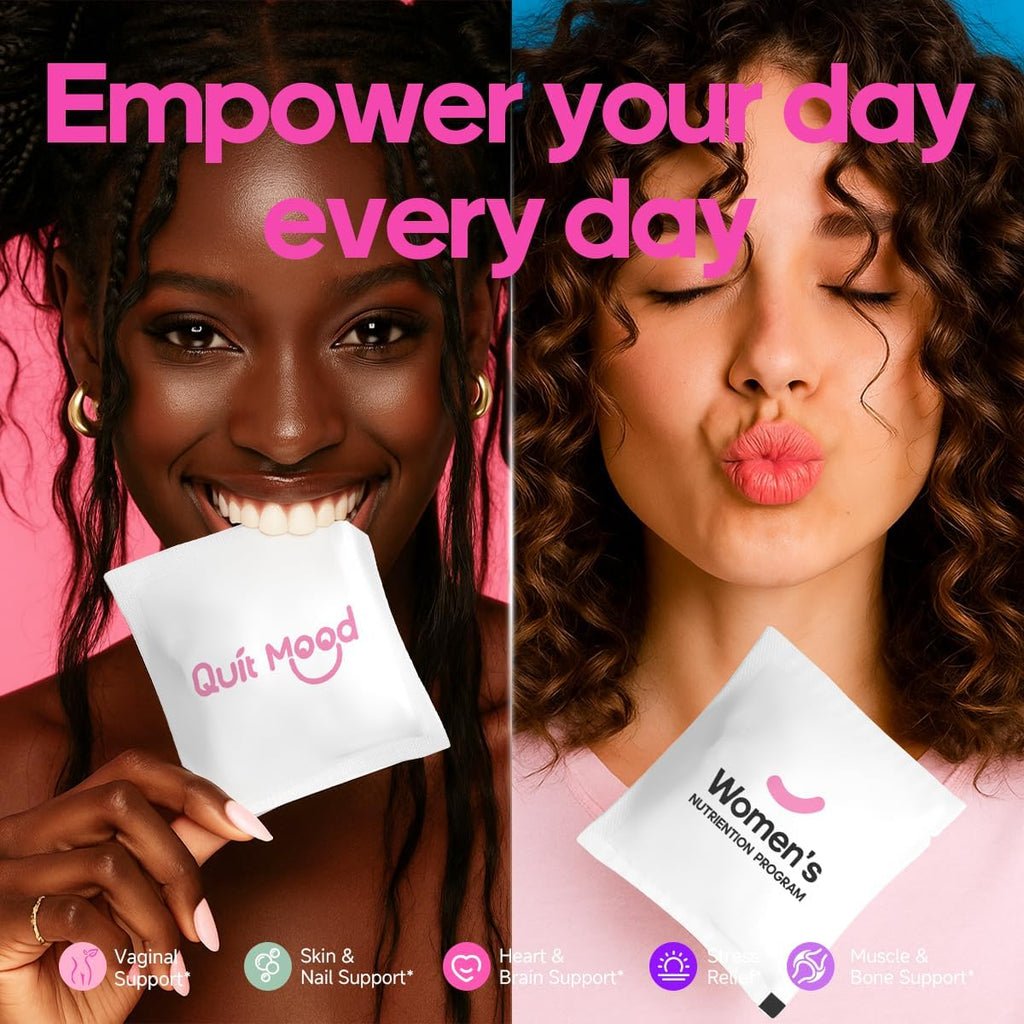 Multivitamínico para Mujeres 30+ con D3+K2, NR1000, Probióticos y Ashwagandha | 30 Sobres Diarios