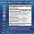Purely Optimal Probióticos para la Salud Digestiva, 60 mil millones de UFC – Liberación retardada con enzimas digestivas y prebióticos orgánicos – Apoyo contra la hinchazón, inmunidad y energía, 30 cápsulas
