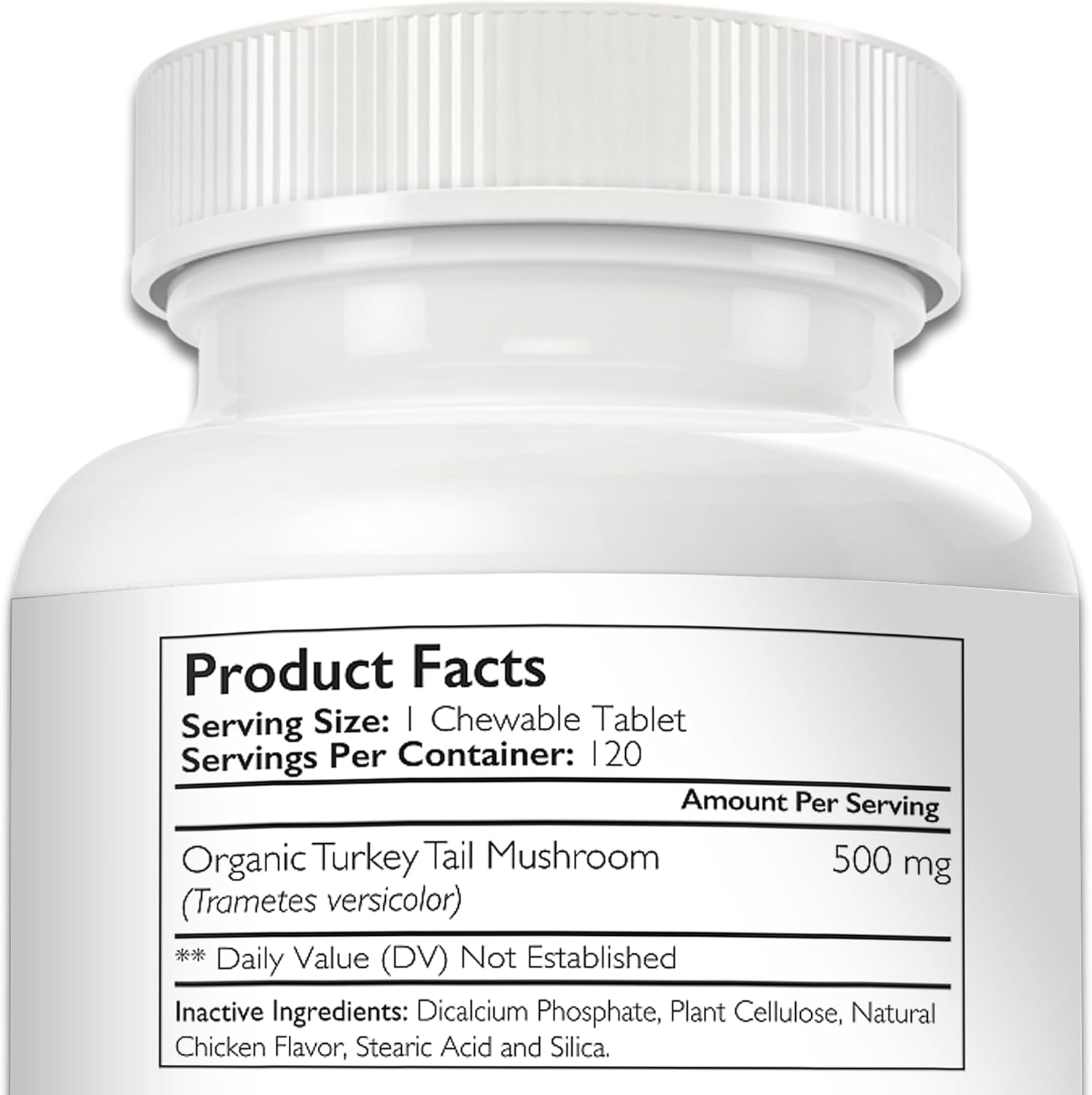Nutrition Strength Cola de Pavo Orgánica para Perros - 500mg de Alta Potencia - Apoyo Inmunológico - Salud Celular - 120 Comprimidos Masticables
