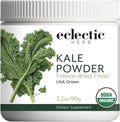 Eclectic Herb - Kale en polvo ecológico, superalimento verde con vitaminas y minerales, 90 g