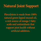 FlexxiJoints Omega-3 para Perros - Aceite de Mejillón de Labios Verdes (60 Cápsulas Blandas)