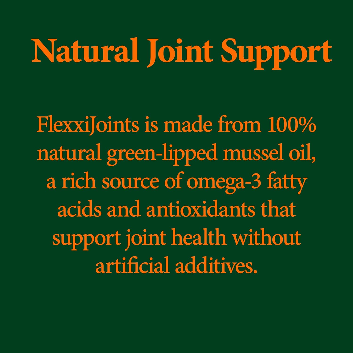 FlexxiJoints Omega-3 para Perros - Aceite de Mejillón de Labios Verdes (60 Cápsulas Blandas)