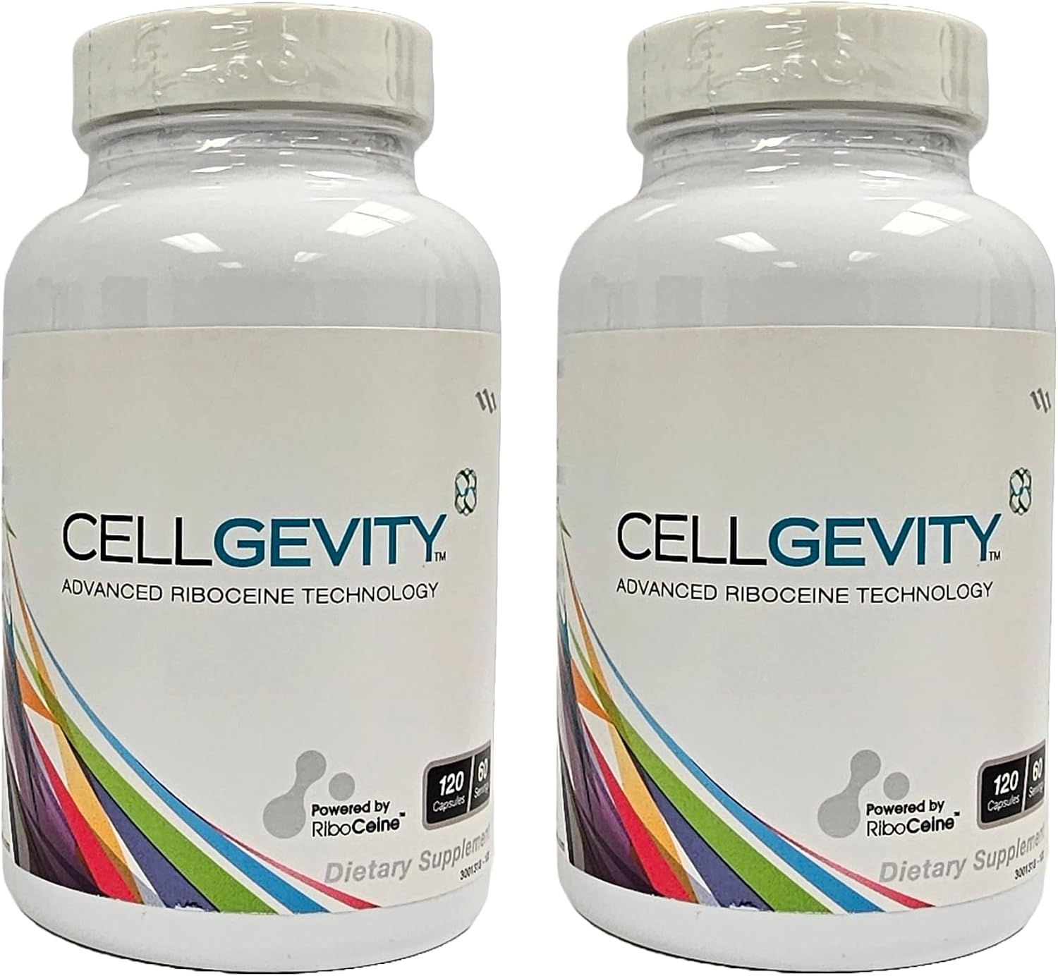 Cellgevity, Tecnología Avanzada de Riboceína, 120 Cápsulas Vegetales, 60 Dosis (Paquete de 2)