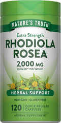 Nature's Truth Rhodiola Rosea | 120 Cápsulas | Extracto No-GMO y Sin Gluten