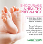 Maxi Health Methyl Prenatal DHA - Vitaminas Prenatales con DHA y Ácido Fólico - 60 Cápsulas Blandas