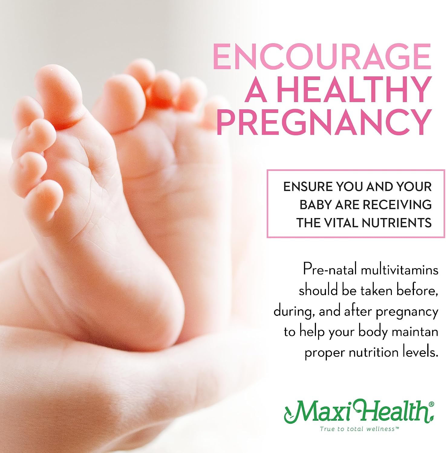 Maxi Health Methyl Prenatal DHA - Vitaminas Prenatales con DHA y Ácido Fólico - 60 Cápsulas Blandas