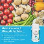 Hi Well Premium Multivitaminas y Minerales para Hombres, 60 Cápsulas Vegetales