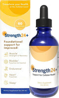 Strength24+ Gotas de Vitalidad, Control de la Vejiga, Salud Celular y Energía, 60 Dosis (1 Mes), con Extracto de Jazmín y Aminoácidos, Recuperación Muscular, Apoyo para Dormir, 60 ml