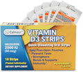 CALMOUR Vitamina D3 Tiras Orales 2000 UI, 10 Unidades, Sabor Menta