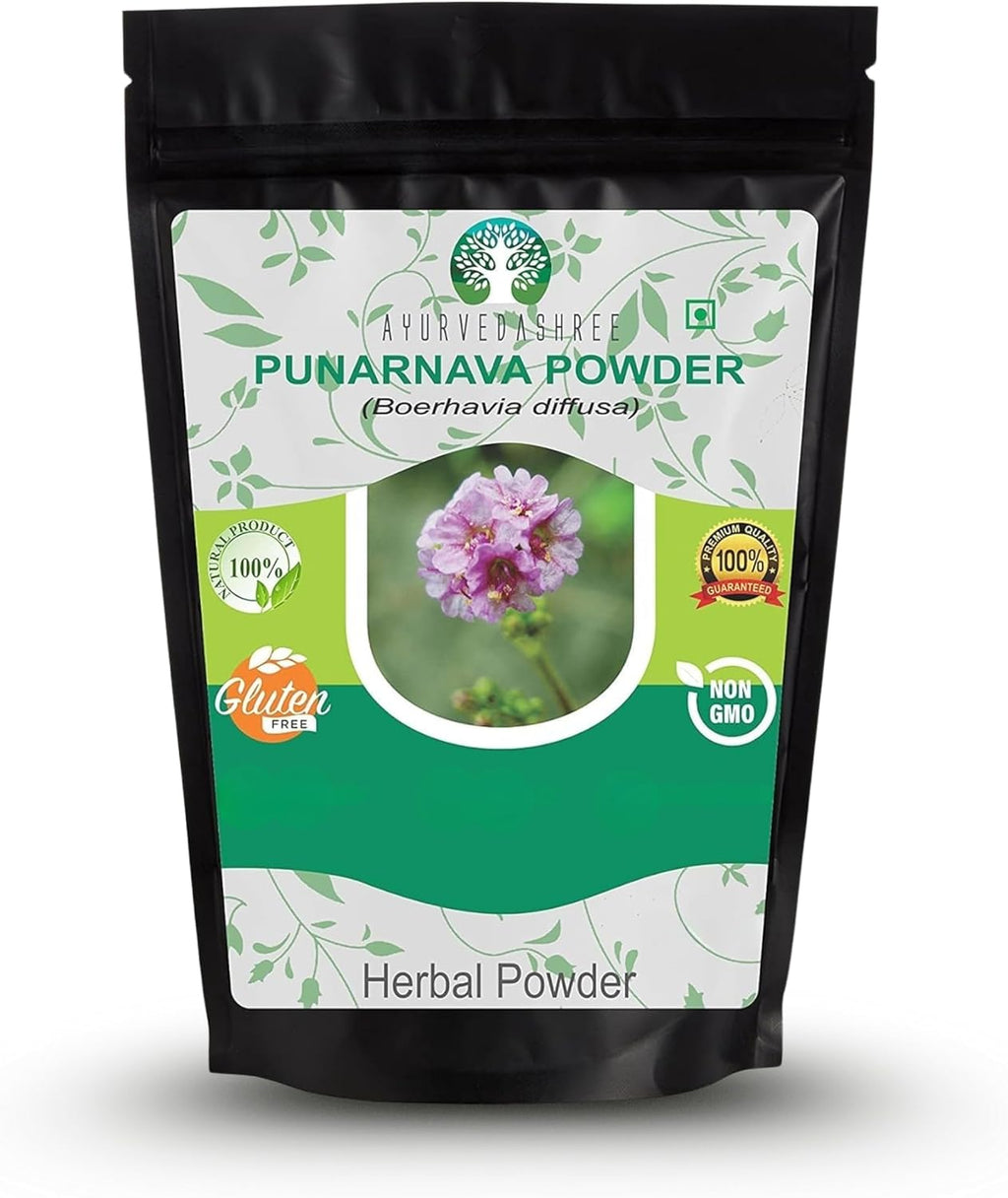 AYURVEDASHREE Punarnava Powder 200 g | Boerhavia diffusa | Vegano, sin gluten