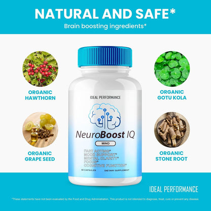 Neuro Boost IQ - Suplemento para el Cerebro (180 Cápsulas - 3 Envases) – Image 5