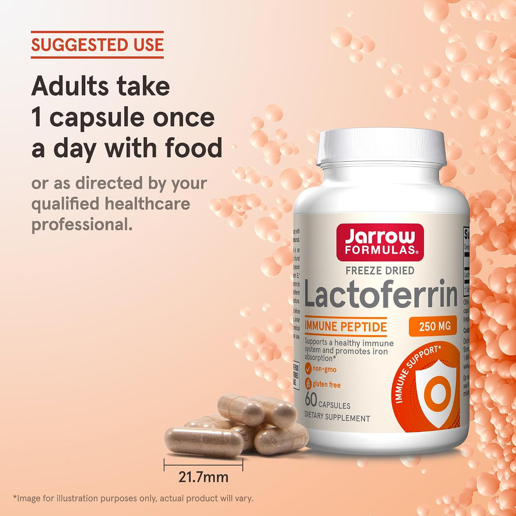 Jarrow Formulas Lactoferrina 250 mg - 60 Cápsulas