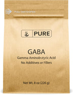 Pure Original Ingredients GABA (Ácido Gamma-Aminobutírico) en Polvo – 227 g (8 oz), Puro, Sin Aditivos ni Rellenos