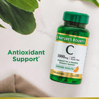 Nature's Bounty Vitamina C + Escaramujo, Apoyo Inmunológico, 1000 mg, Comprimidos Recubiertos, 100 Unidades - Paquete de 2