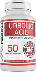 MAAC10 Ácido Ursólico 50mg (100 Cápsulas) - Extracto de Romero - Activador AMPK y Sirtuinas