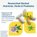 Researched Nutritionals AnxiaEase - Suplemento para el Estrés, Cortisol y Estado de Ánimo (120 Cápsulas)
