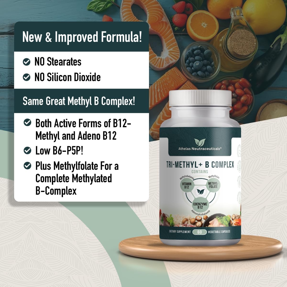 Tri-Methyl+ B Complex - Complejo B Metilado con Formas Activas de B12 y Metilfolato