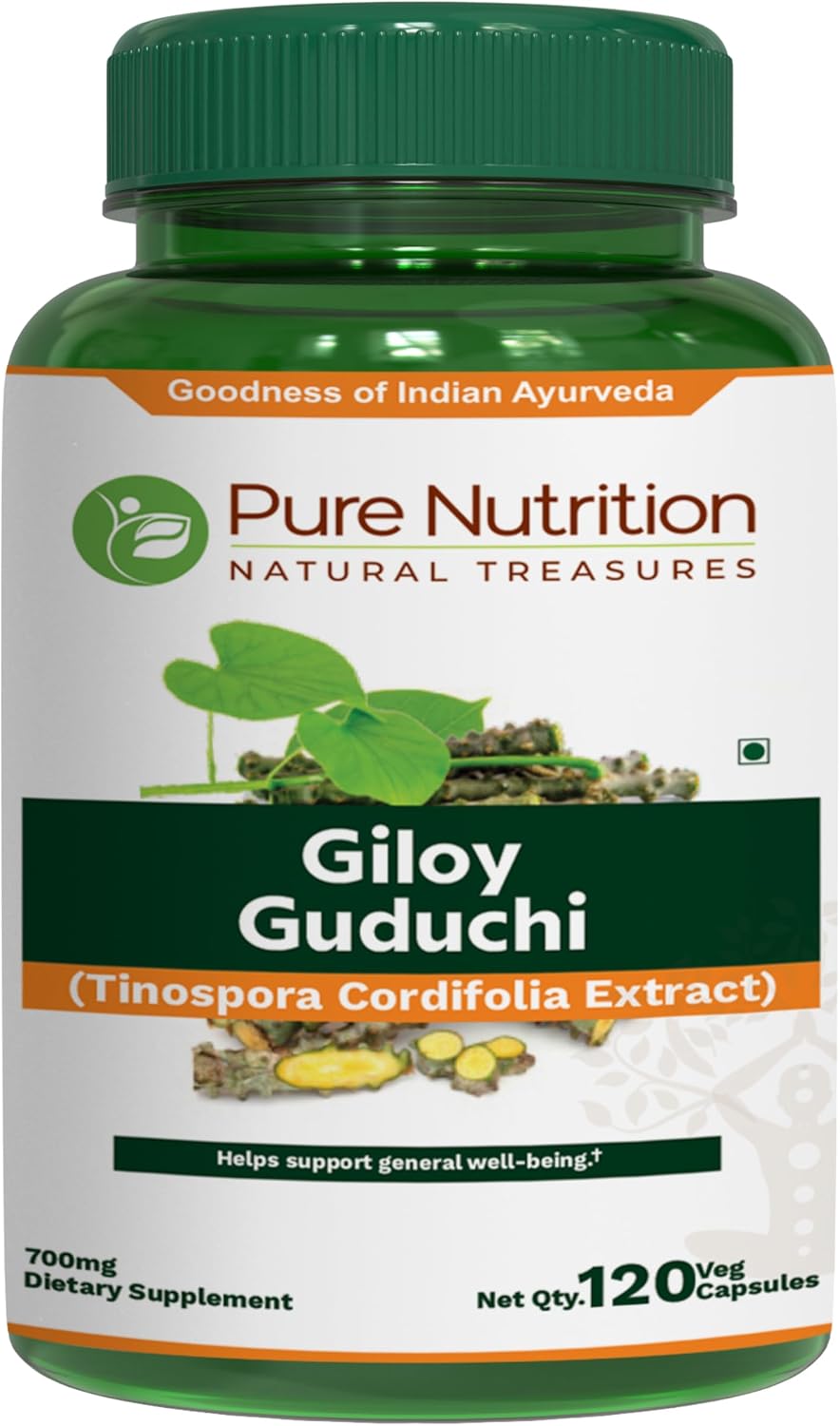 Pure Nutrition Giloy Guduchi Extract 700mg - 60 Cápsulas