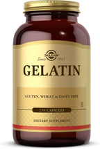 Solgar Gelatina 1680 mg, 250 Cápsulas - Apoyo Natural para Huesos, Articulaciones y Piel
