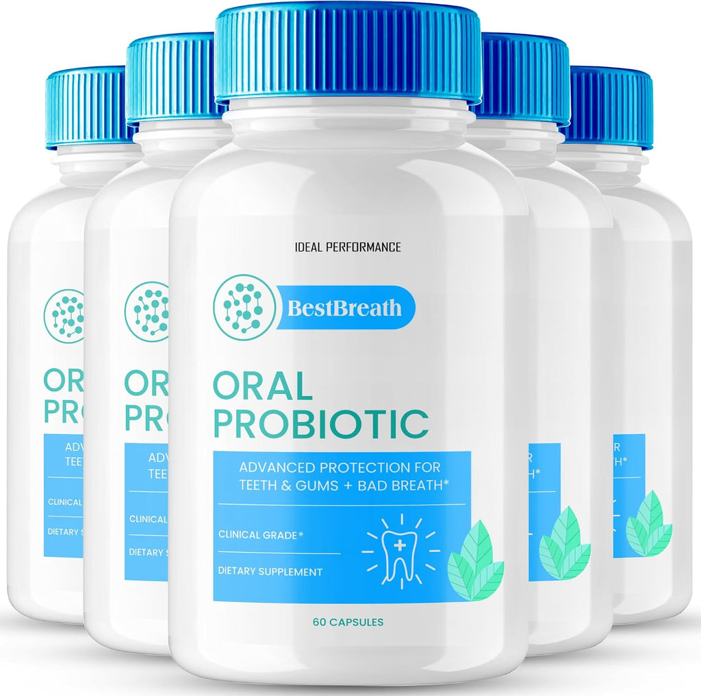 Best Breath Oral Probiotic Capsules - Probióticos Avanzados para Encías y Dientes Sanos (300 Cápsulas)