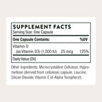 THORNE Vitamina D3 1000 UI - 90 Cápsulas - Complemento Alimenticio