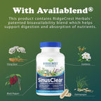 RidgeCrest Herbals SinusClear - Complete Sinus and Respiratory Health Formula