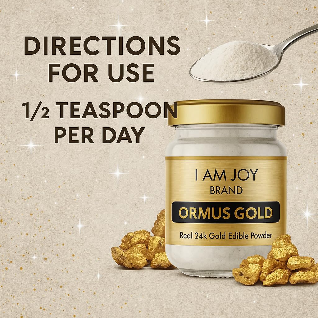 I Am Joy co. Ormus Oro Blanco Puro Polvo Monoatómico M-State 24k 99.99% - 22 Gramos