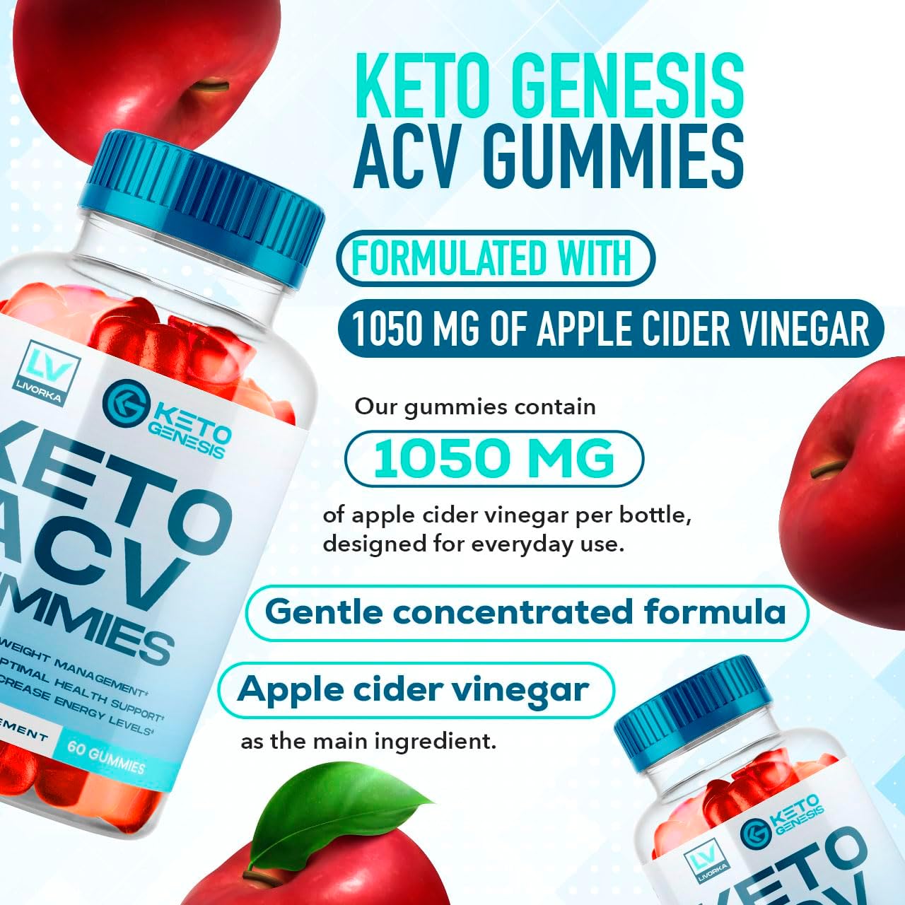 3 Pack - Keto Genesis Keto ACV Gummies Advanced, Genesis ACV, Genesis Gummies, Keto Genesis, Keto Genesis Plus A C V, Ketogenesis ACV, Genesis, Ketogenesis Keto ACV Gummies 180 Gummys 3 Meses
