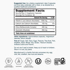 Nature's Lab Gold Super Vitamina C 1000mg – Complejo de Bioflavonoides y Quercetina – Cápsulas No Ácidas – 120 Cápsulas (2 Meses)
