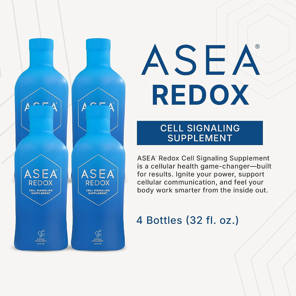 ASEA REDOX - Suplemento de Señalización Celular con Moléculas Redox - Paquete de 4