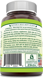 Herbal Secrets Suplemento de Raíz de Bardana | 425 mg por ración | 120 Cápsulas Vegetales | No GMO | Sin Gluten