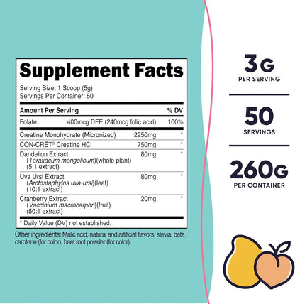 Nutricost Creatina Monohidrato en Polvo Micronizada, Sabor Melocotón Mango, 50 Servicios - Vegana, Sin Gluten – Image 2