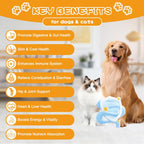 Probióticos para Perros y Gatos con Prebióticos y Enzimas Digestivas, 120 Masticables