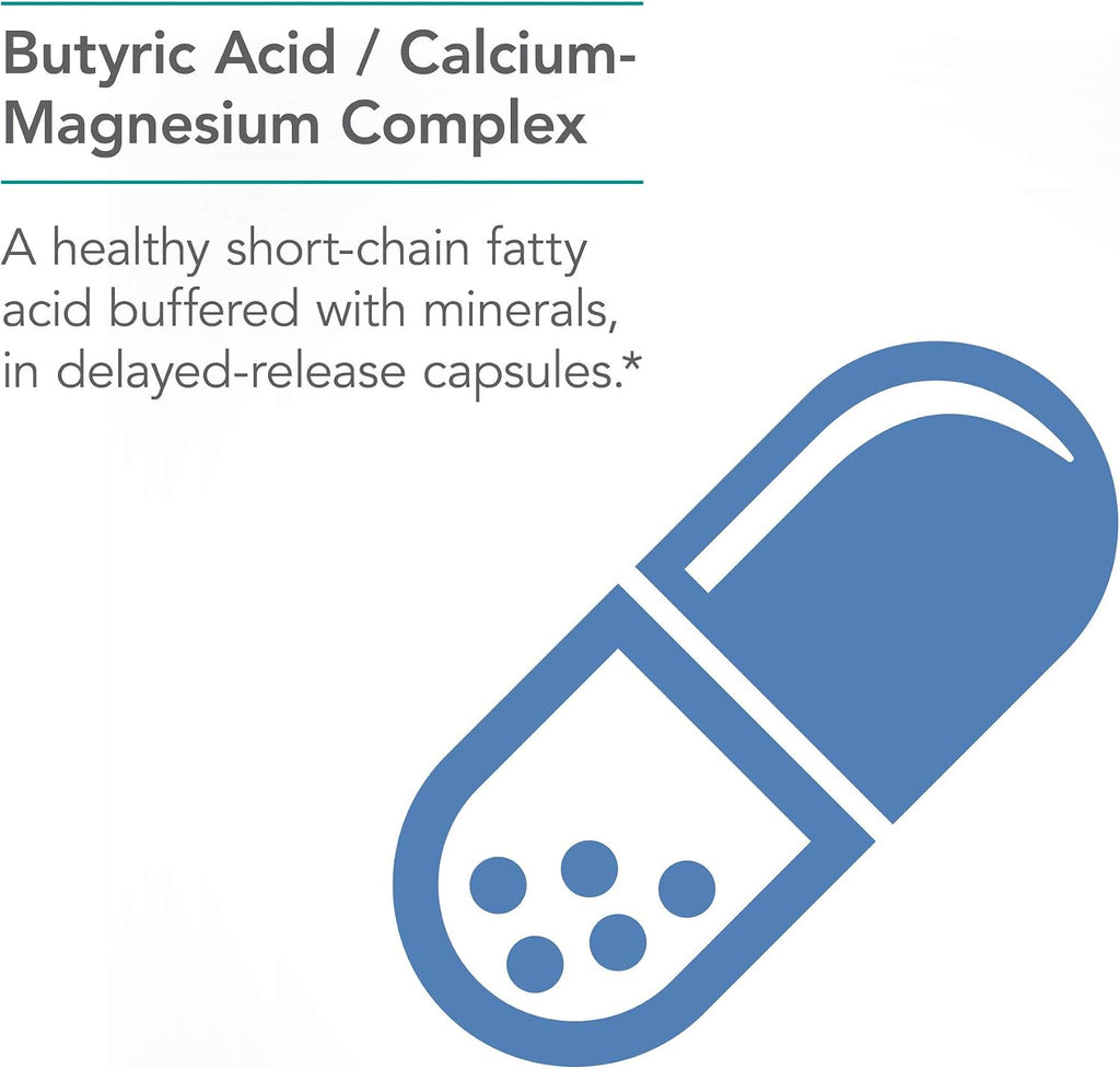 NutriCology ButyrAid - Tributirina para la Salud del Colon - 100 Cápsulas de Liberación Retardada