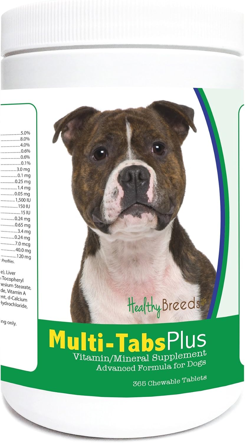 Healthy Breeds Multi-Tabs Plus para perros Staffordshire Bull Terrier - 365 comprimidos masticables