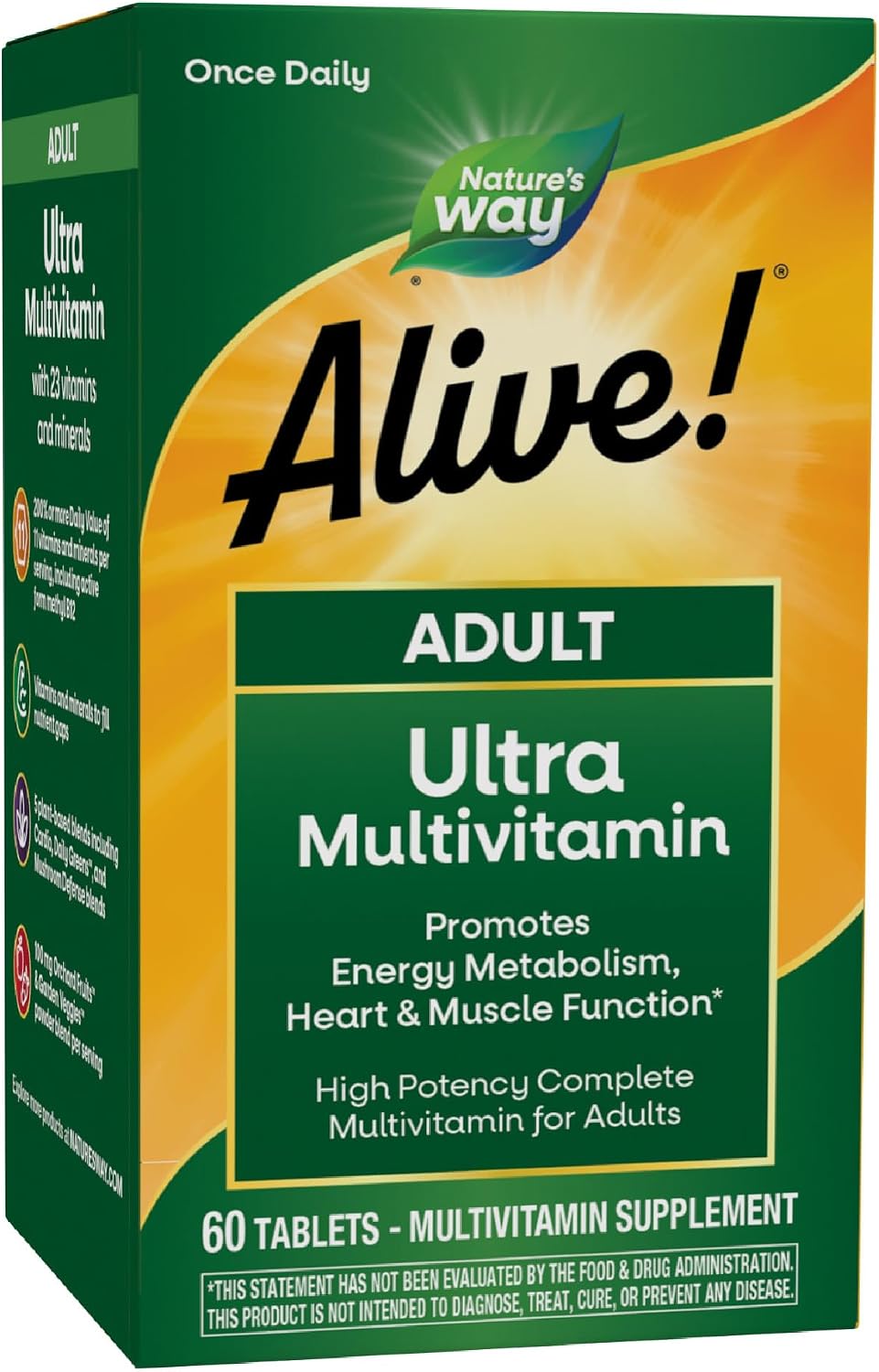 Nature's Way Alive! Multivitamínico Adulto Ultra - 60 Comprimidos