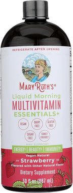 Mary Ruth's Multivitamínico Líquido Matutino Sabor Fresa, 887 ml