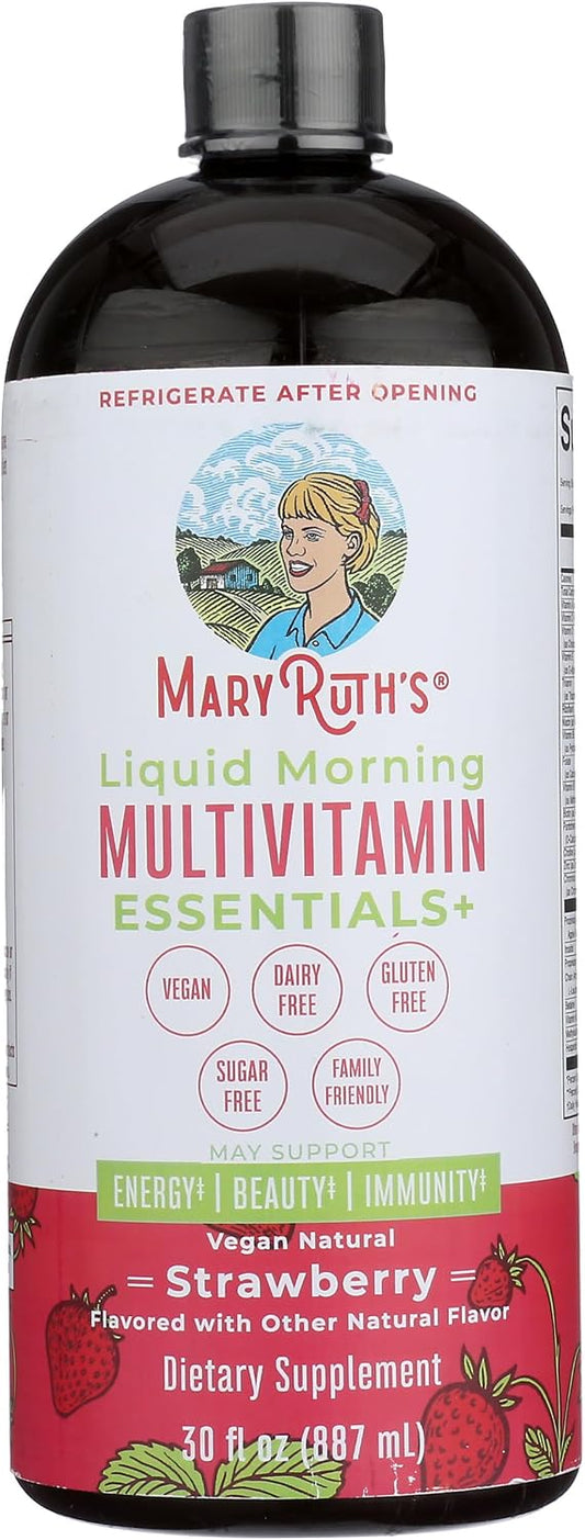 Mary Ruth's Multivitamínico Líquido Matutino Sabor Fresa, 887 ml