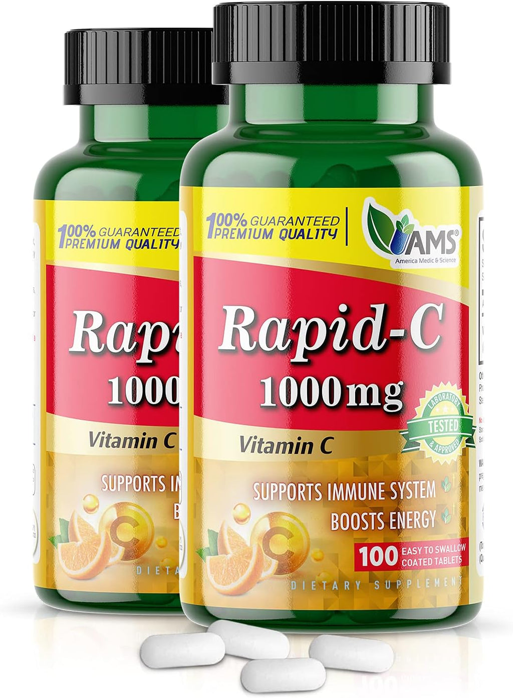 America Medic & Science Rapid-C 1000mg Vitamina C (100 Comprimidos)