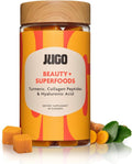 JUGO Beauty + SUPERFOODS Gominolas de Colágeno y Biotina para Cabello, Piel y Uñas - 40 Unidades