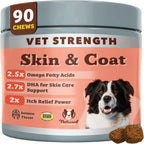 Natural Dog Company Omega Skin & Coat Chews para Perros – Fórmula Veterinaria