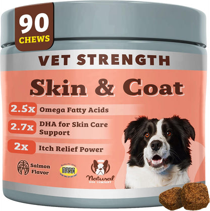Natural Dog Company Omega Skin & Coat Chews – Hidratar profundamente la piel seca. – Image 1