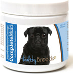Healthy Breeds Pug Multivitamínico Todo en Uno – 60 Snacks Blandos