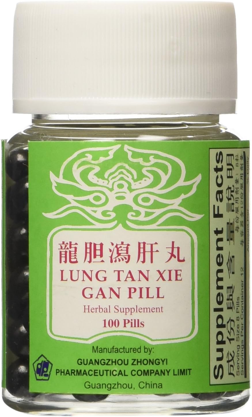 Lung Tan Xie Gan Pill (para el sistema biliar) - Suplemento herbal, 100 comprimidos