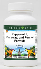 Fórmula de Menta, Alcaravea e Hinojo - 450 mg (100 Cápsulas) - Pack de 3