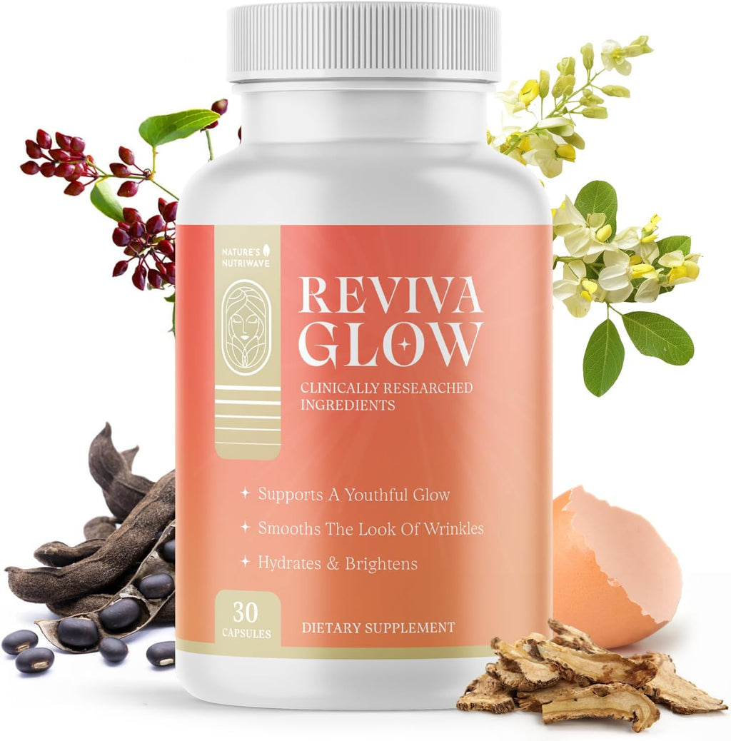 RevivaGlow – Vitamina B12, Biotina y Folato – 30 Cápsulas (1 Mes)