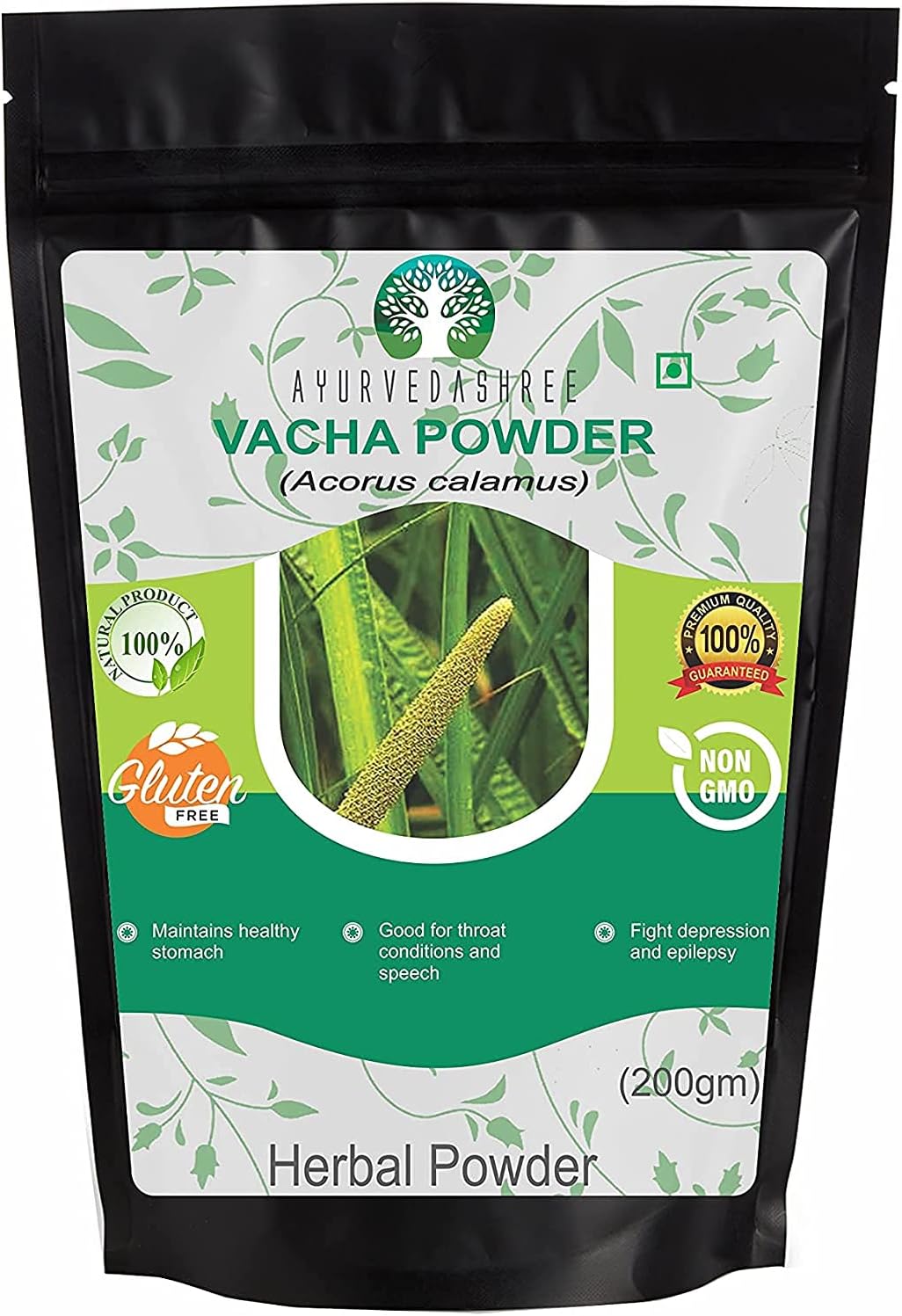 Polvo de Cálamo (Acorus Calamus) 200g - AYURVEDASHREE