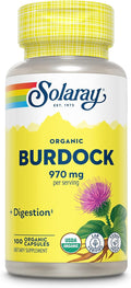 SOLARAY Raíz de Bardana Orgánica 970 mg - 100 Cápsulas