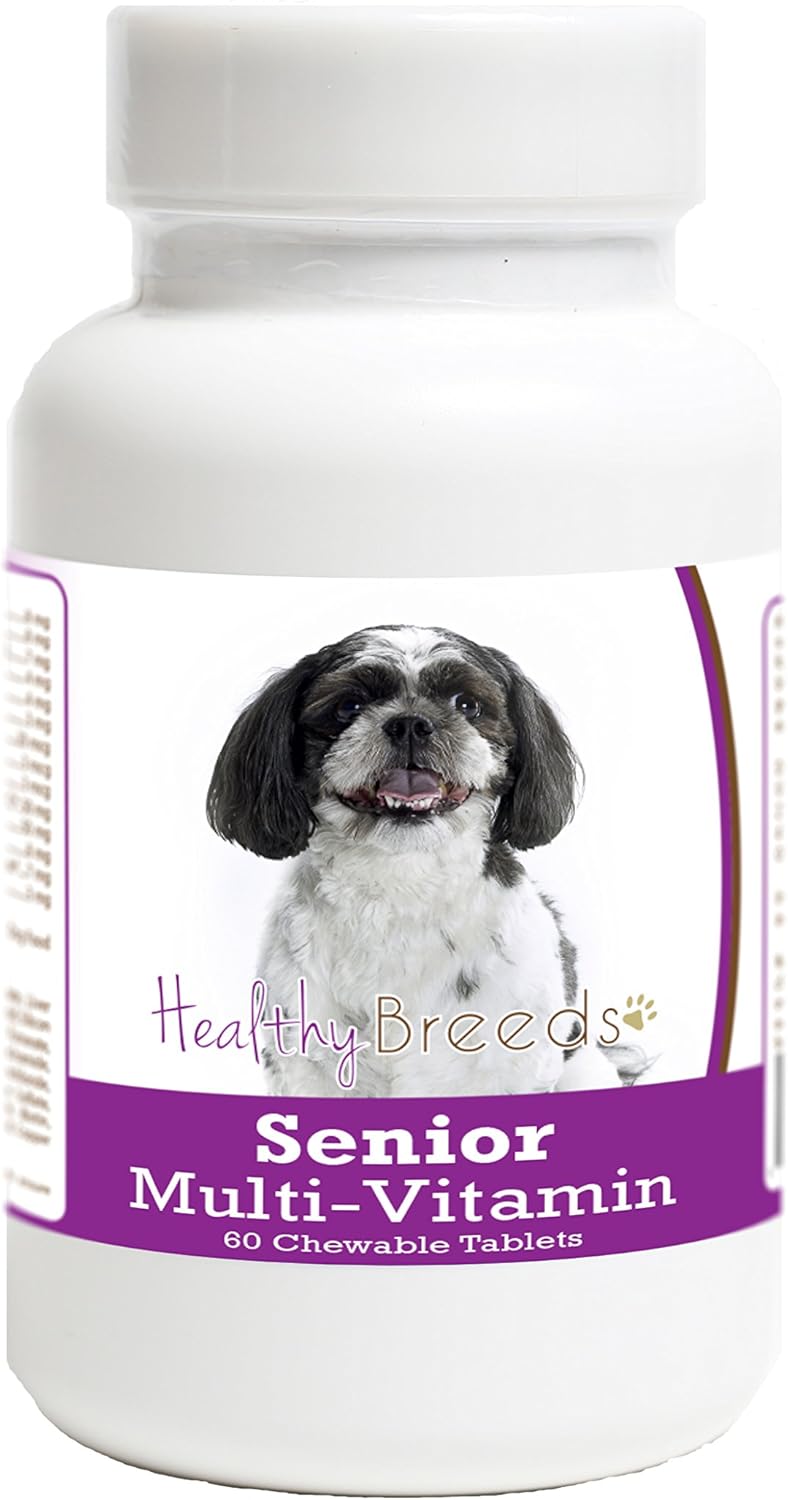 Healthy Breeds Shih-Poo Senior Dog Multivitamin Tablets 60 Count