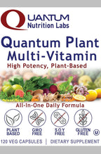 QNL Quantum Plant Multi-Vitamin - Multivitamínico Completo de Origen Vegetal - 120 Cápsulas